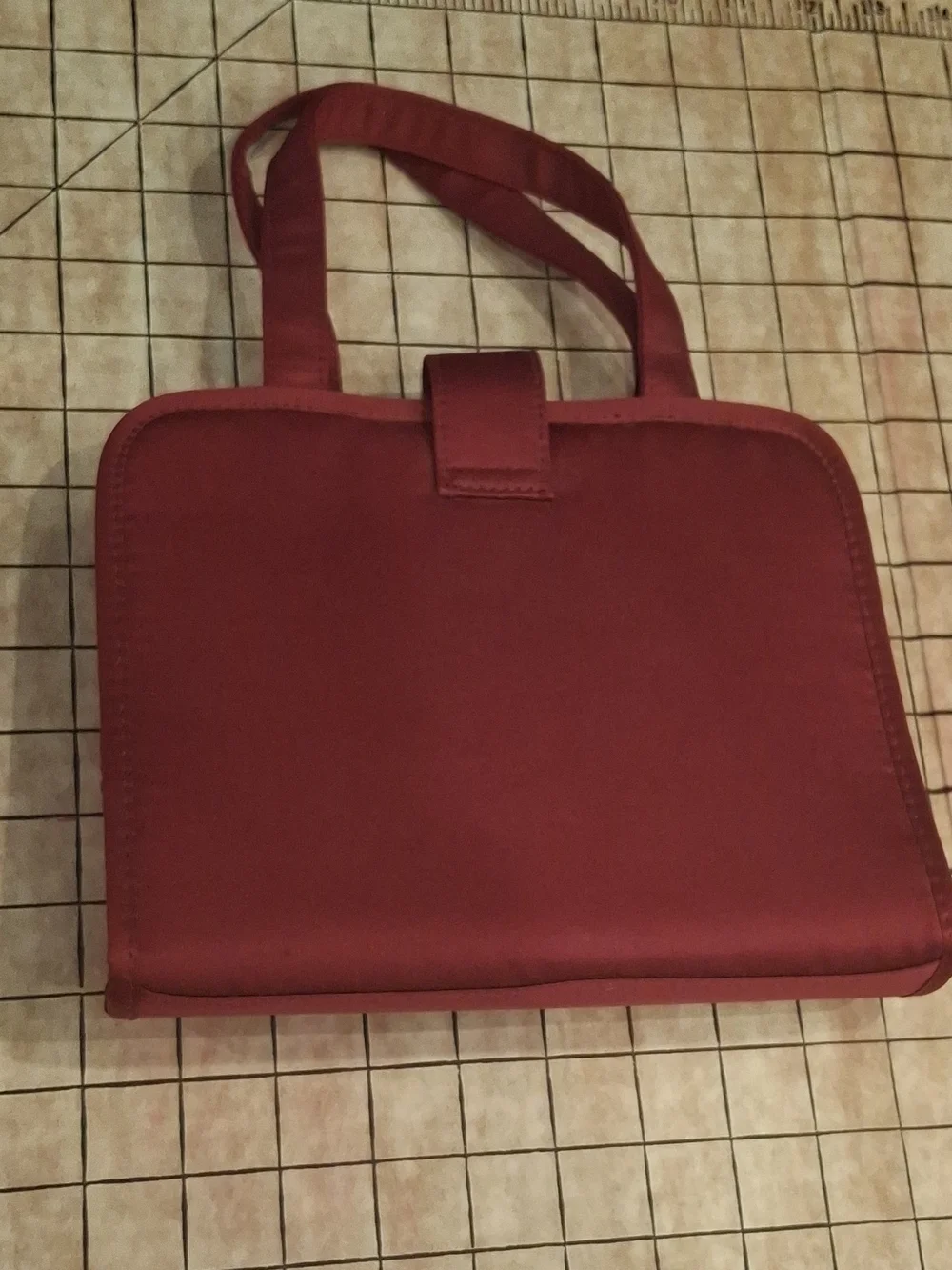 Bath & Body Works Red Tote with Gold Logo Tag